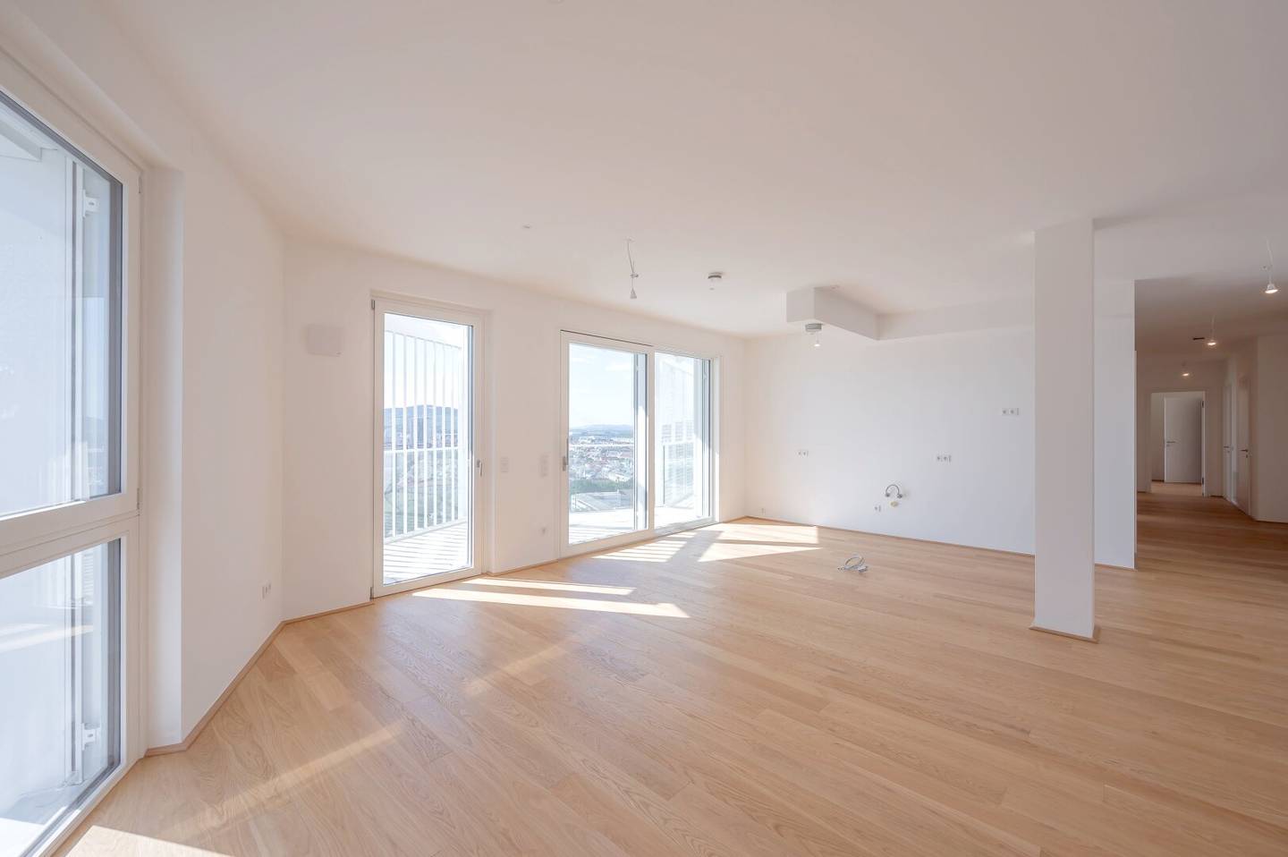 Sunnier panoramic view in the Nordbahnviertel Your property First occupancy (T191)