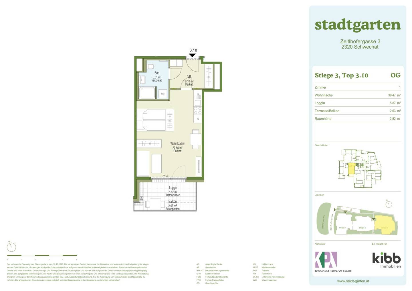 Stadtgarten. Eigentumswohnungen am Rathauspark Schwechat