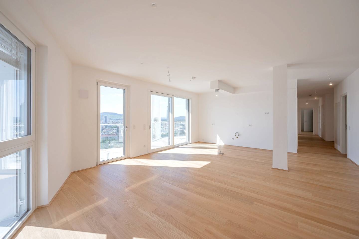 Nordbahnviertel pur sunny panorama rooftop property first occupancy (T197)