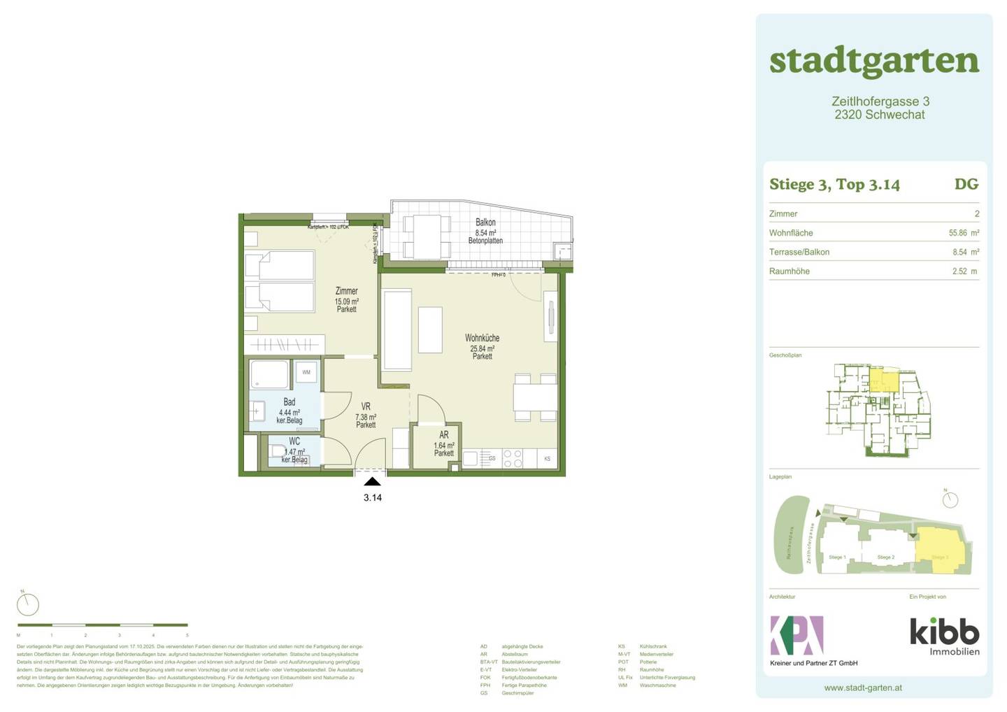 Stadtgarten. Condominium apartments at Rathauspark Schwechat