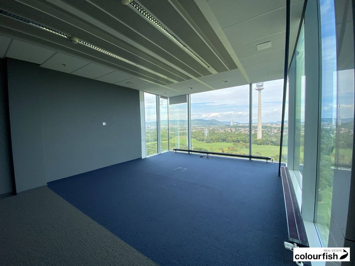 Attractive office space in the Saturn Tower with balcony
