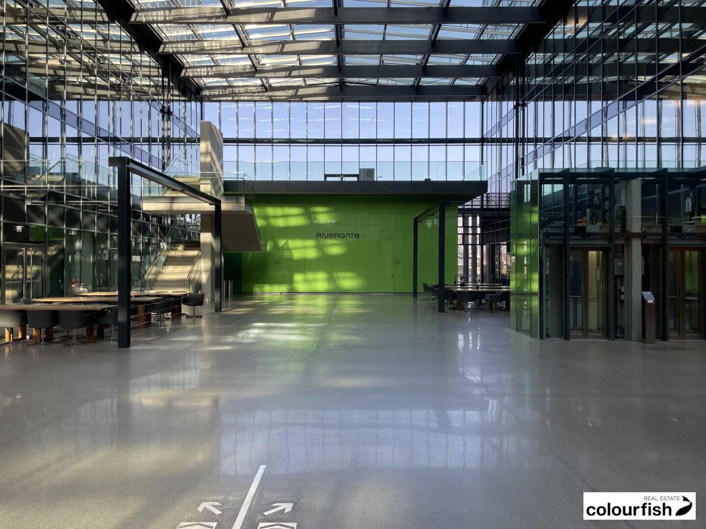 Office with a View in the Attractive Open Space Style in Rivergate while de is placeholder but included for structure? no this will be replaced properly to avoid confusion and ensure compliance with the spec.