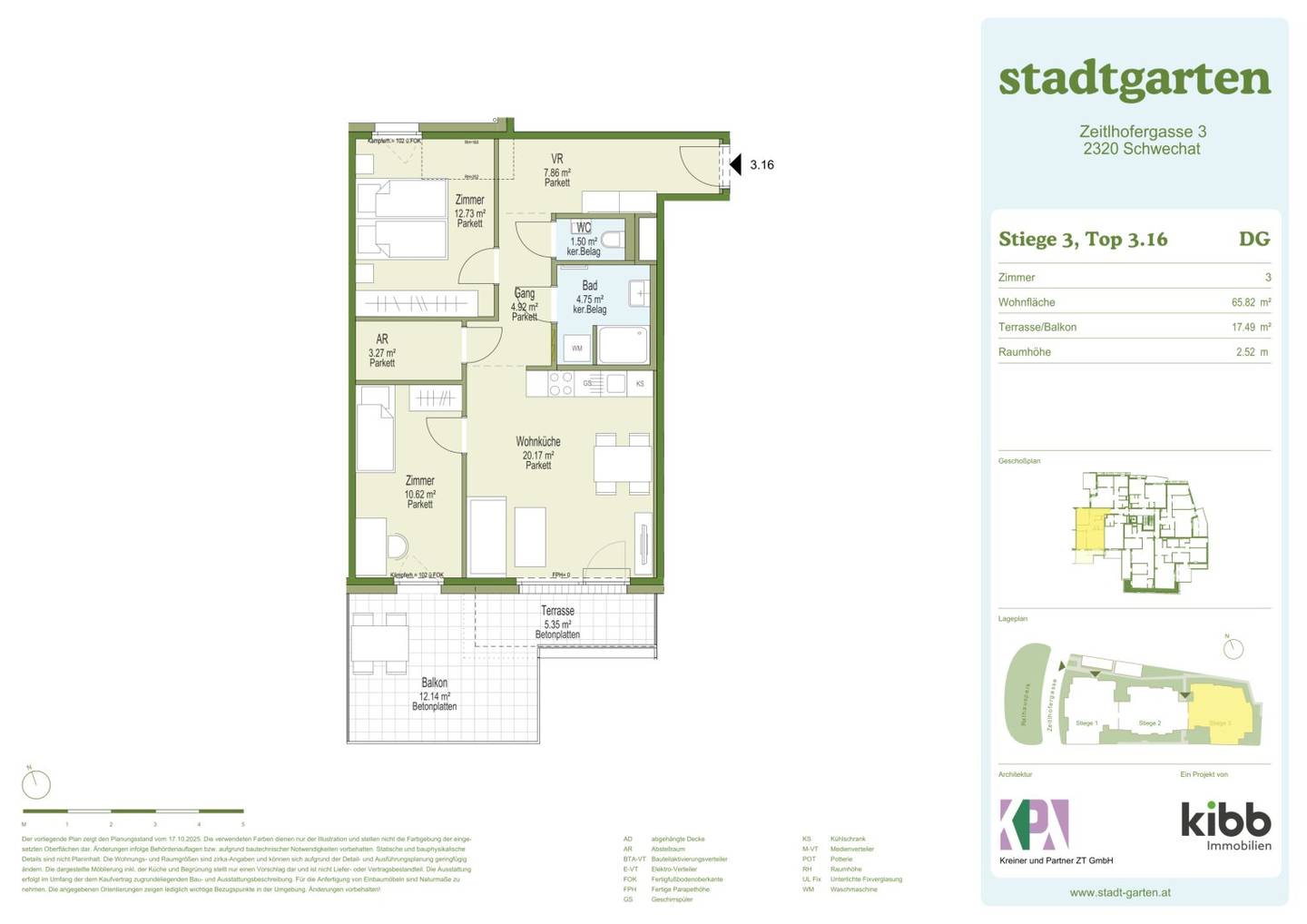 Stadtgarten. Condominium apartments at Rathauspark Schwechat