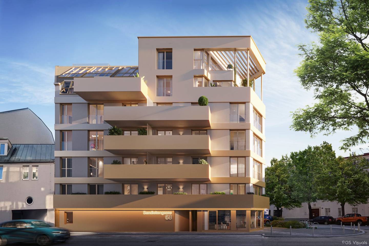Hoch über dem Alltag: 2-Zimmer-Wohnung mit überdachter Loggia || Sandleitengasse 68
