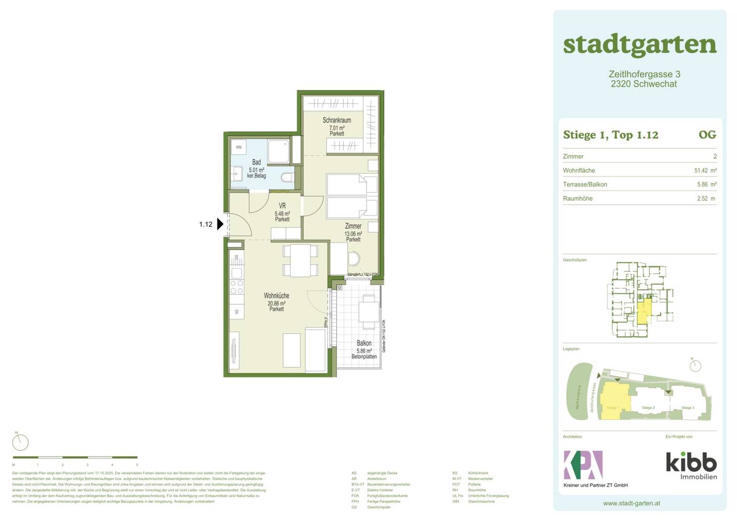 Stadtgarten. Eigentumswohnungen am Rathauspark Schwechat