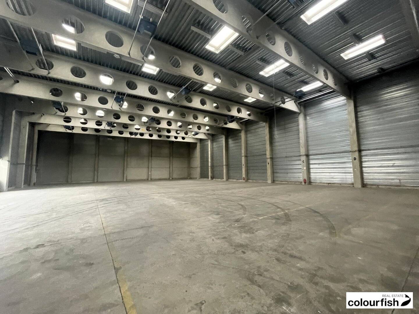 Spacious warehouse hall with 9 meter ceiling height and de:migration not allowed? oh wait