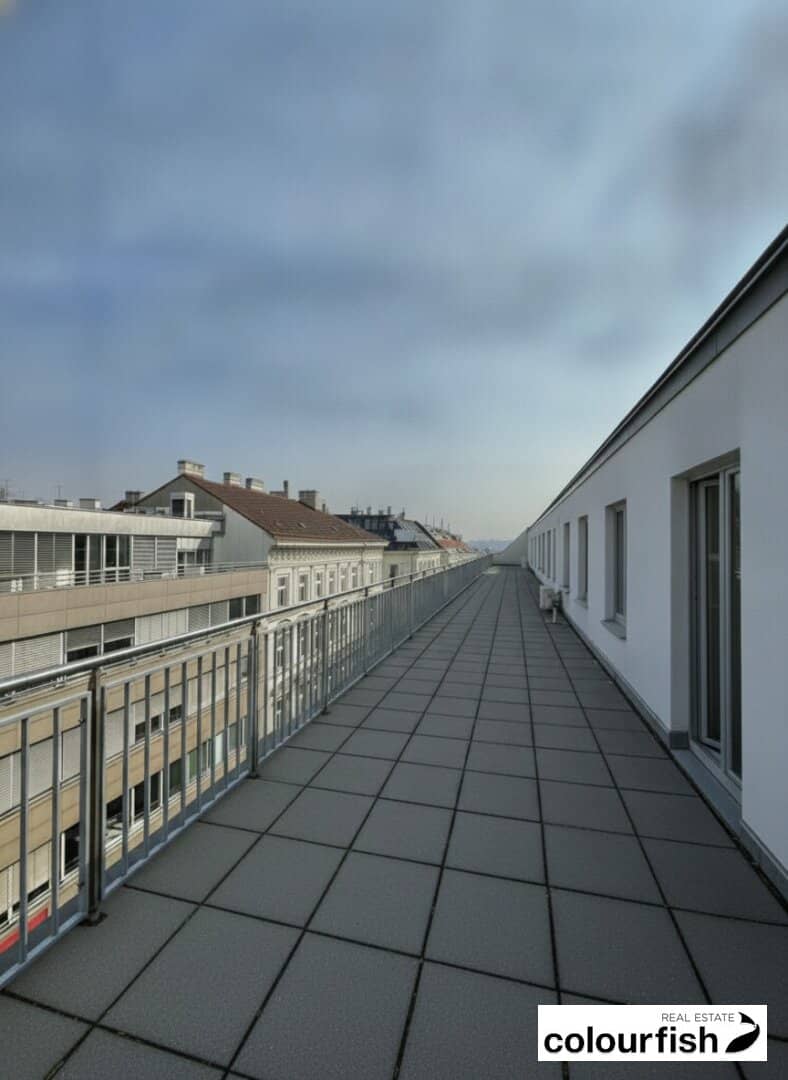Neubaubüro mit Terrasse beim Westbahnhof nach Sanierung
