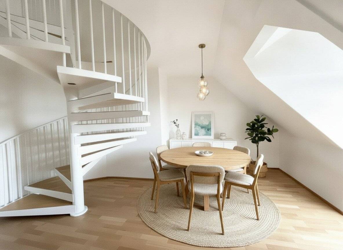 Charming attic apartment with balconies, terrace, garage spaces and distant view of Kahlenberg