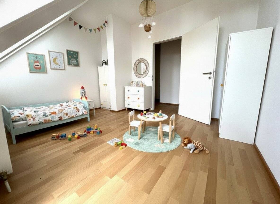 Charming attic apartment with balconies, terrace, garage spaces and distant view of Kahlenberg