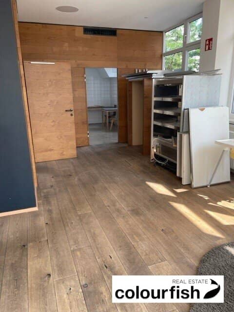 Modern cafe space in a medical center