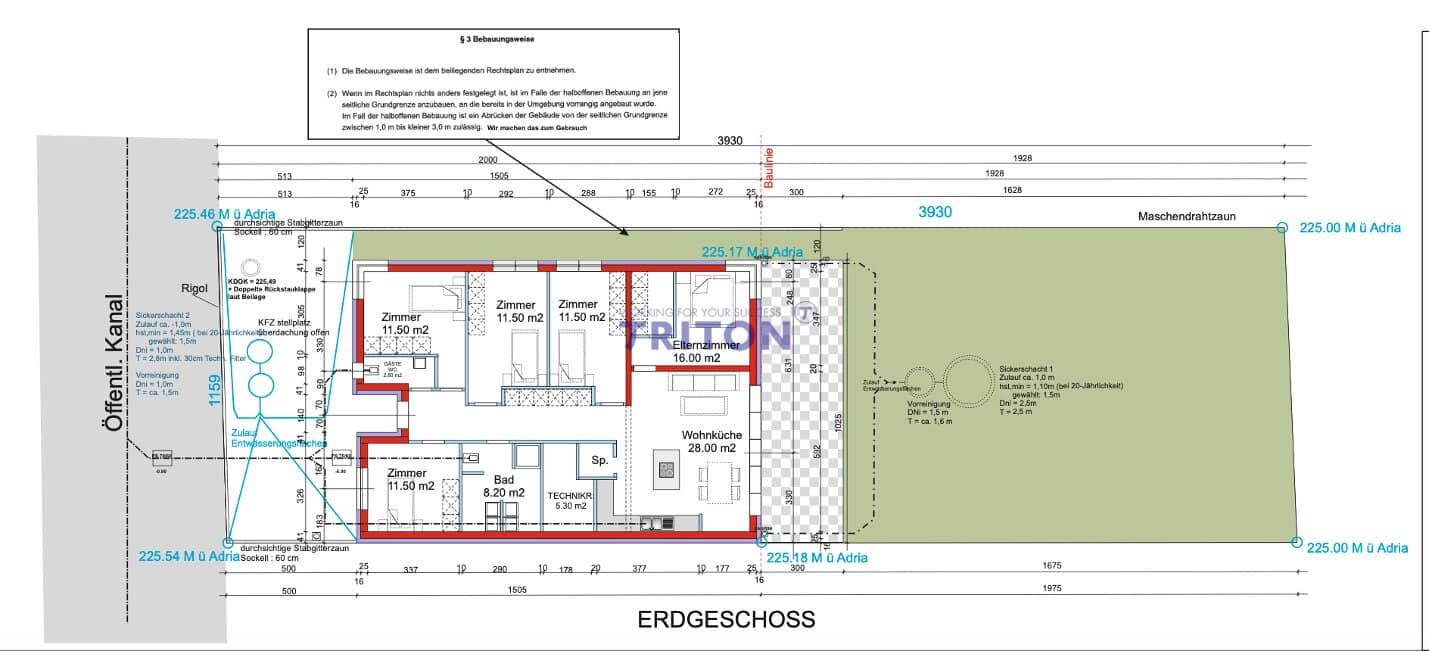 Mietgrundstück am Neufeldersee mit Einreichplan für 120m2 Bungalow