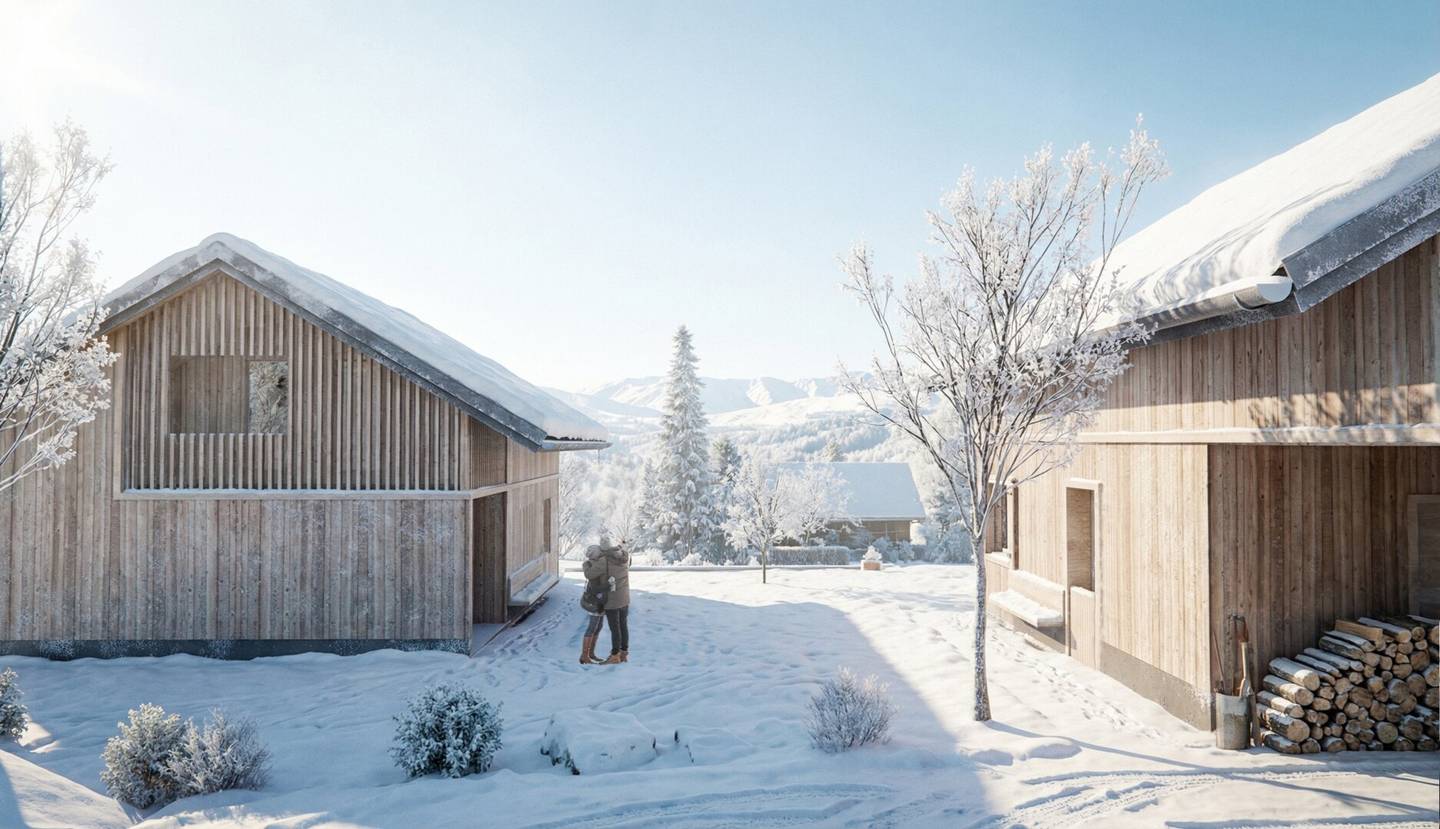 gemütliches Holzhauf  auf der Bazora - Neubau - in Vollholzqualität zu verkaufen