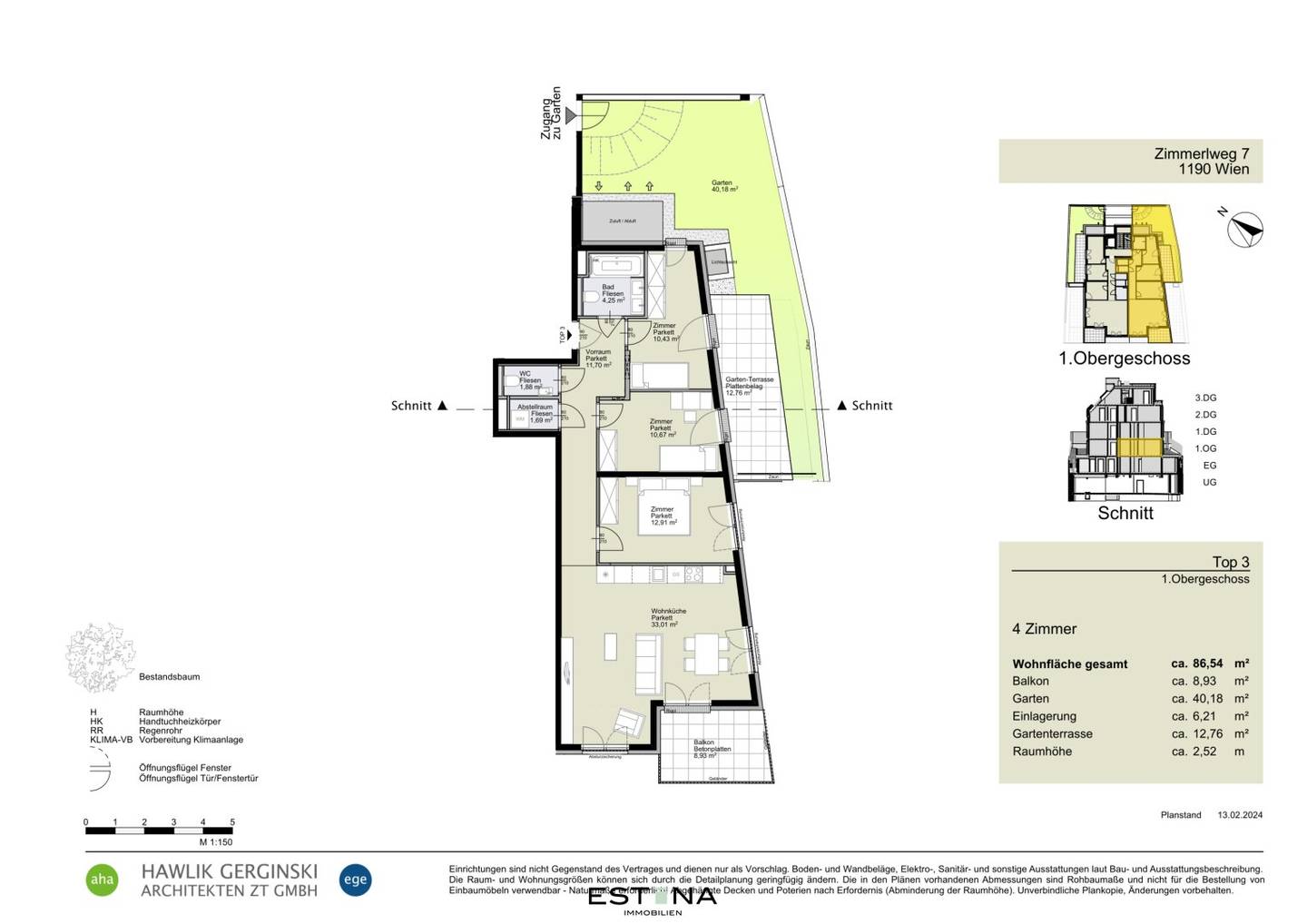 Nähe Kahlenberg - Neubauwohnung perfekt für Familien geeignet - Provisionsfrei