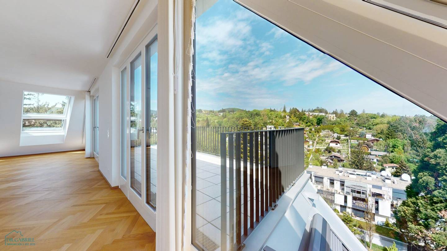 Ansicht Wohnraum und Aussicht