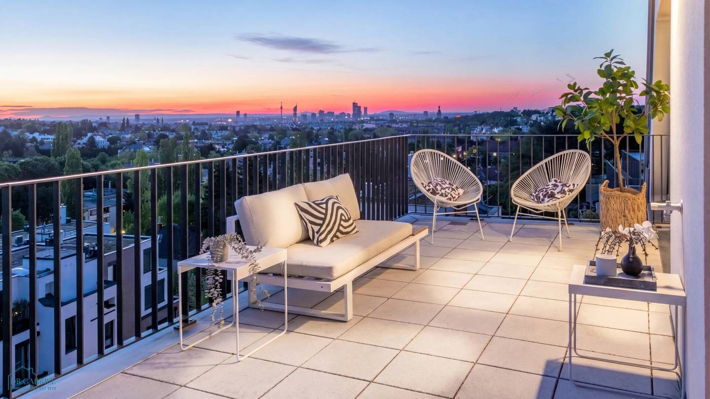 Ansicht Terrasse mit Weitblick