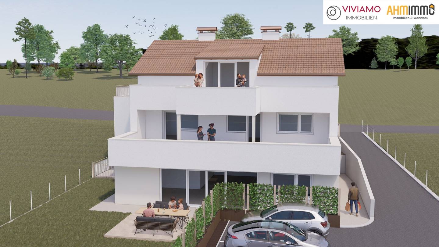 TOP 1 - Erstbezug: geräumige Gartenwohnung mit Grünblick in Wallern an der Trattnach (Breitwiesen)!