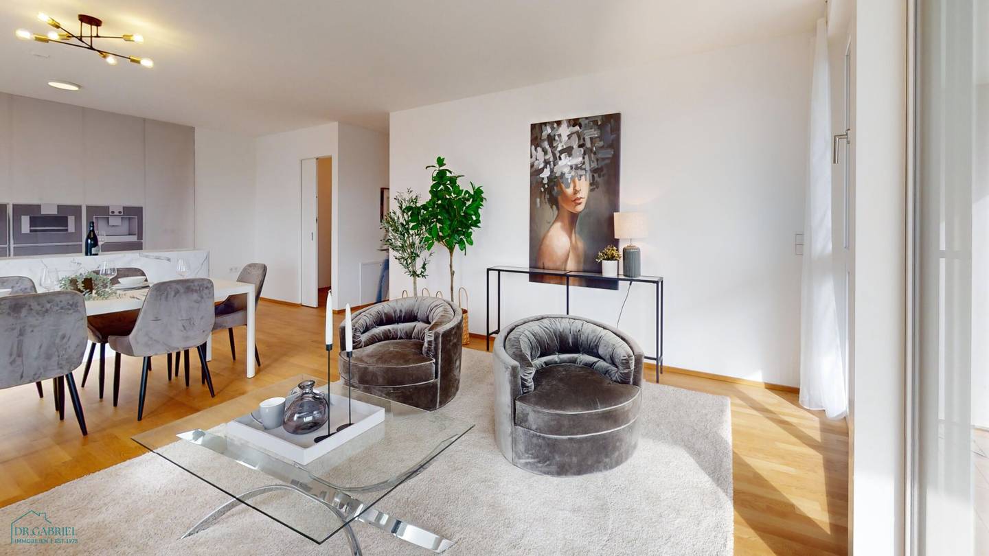 Ansicht Wohn- und Esszimmer