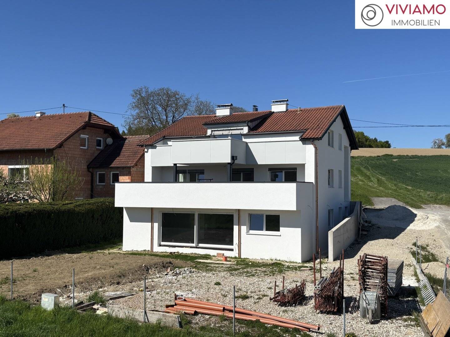 TOP 2 - Erstbezug: geräumige Terrassenwohnung mit Grünblick in Wallern an der Trattnach (Breitwiesen)!