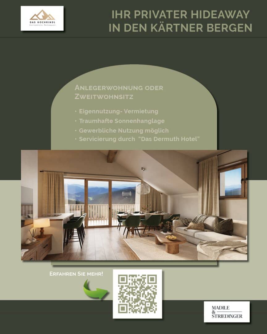The Hochrindl - Residential complex with panoramic view and second residence designation
