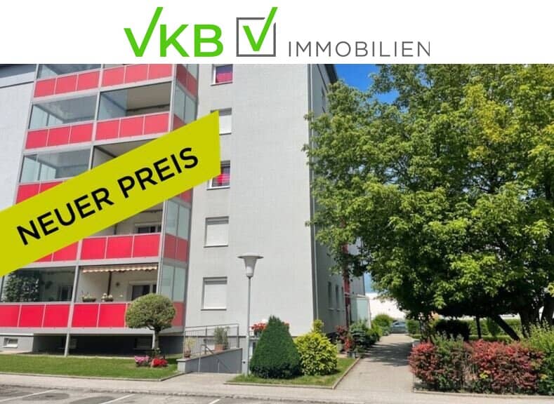 Traumhafte Ruhelage in Enns: Charmante 4-Zimmer-Wohnung mit Loggia und Panoramablick
