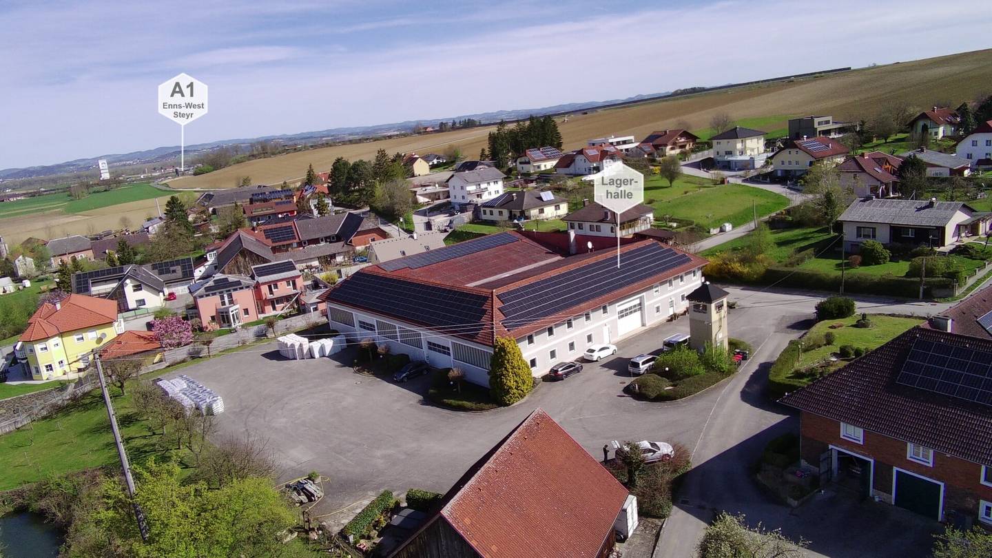 Lagerhalle mit Büro nähe A1 Autobahnanschluss Enns-West