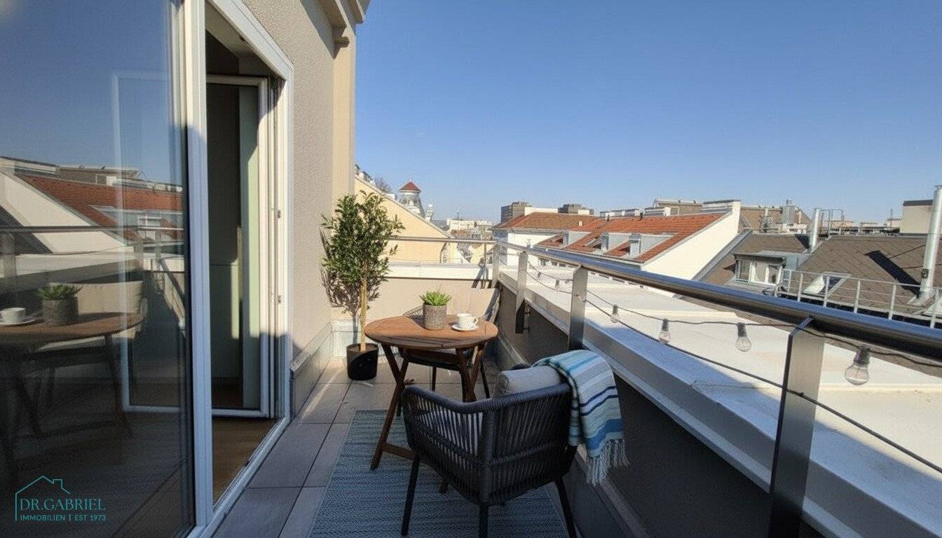 Charming attic apartment with balcony