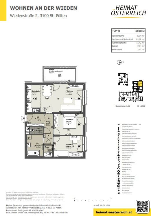 Family happiness in first occupancy: Modern 3-room apartment in St. Pölten