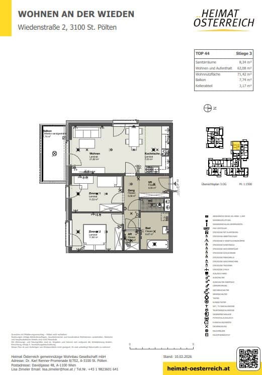 Familienfreundlich & modern: 3-Zimmer-Erstbezugswohnung in St. Pölten