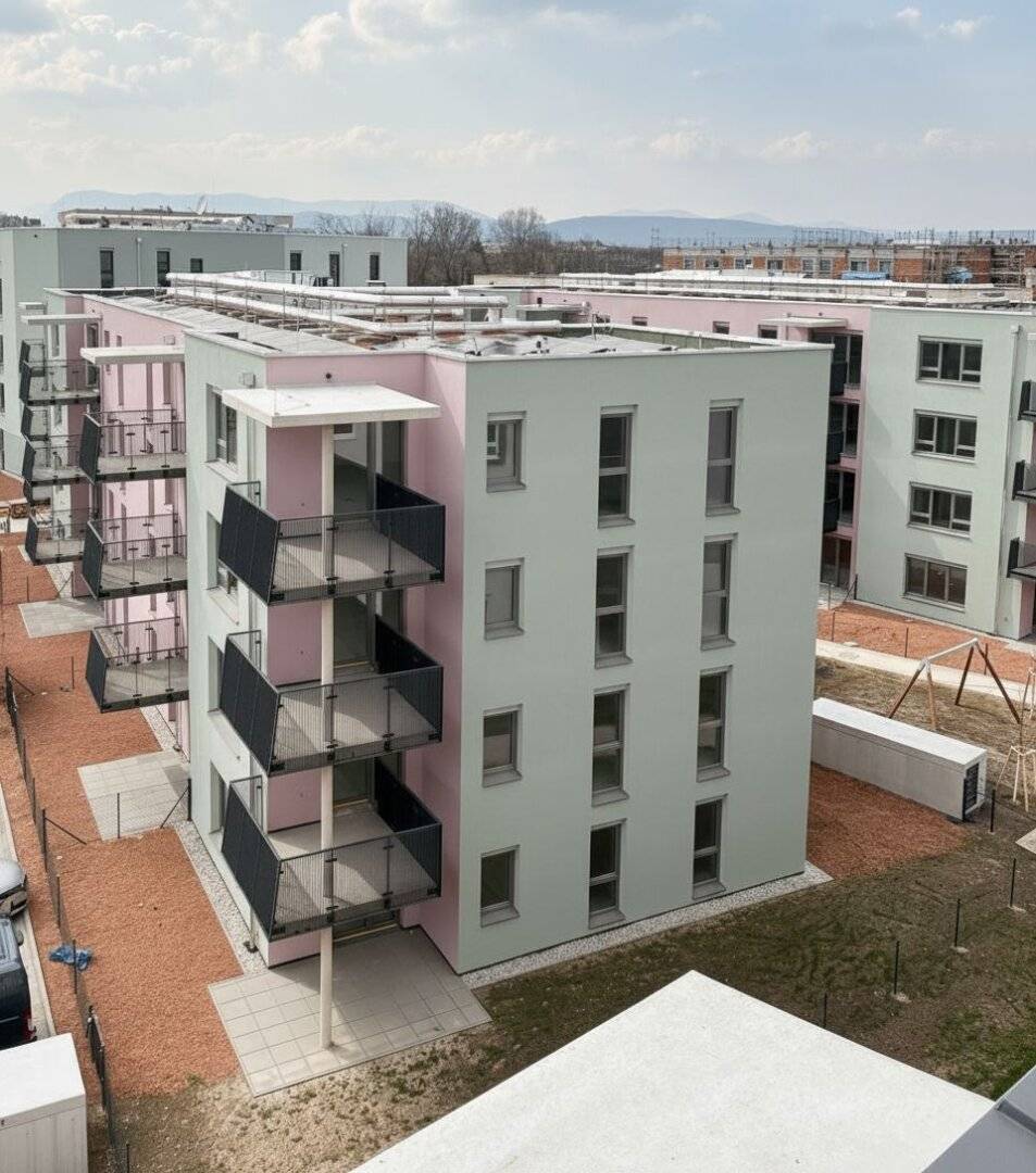 ERSTBEZUG "ein viertel grün" in Wiener Neustadt - 31 geförderte Eigentumswohnungen