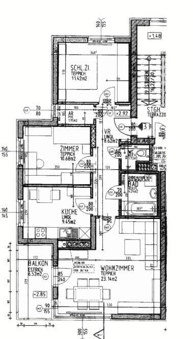 St. Pölten – Wohlfühlwohnung mit 3 Zimmern und Balkon