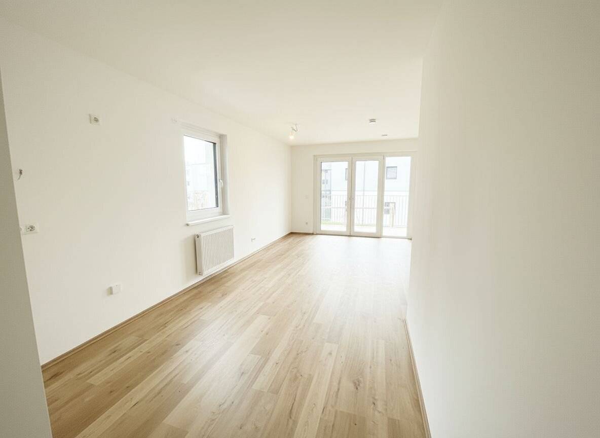 Erstbezug "ein viertel grün" – stilvolle 3-Zimmer-Wohnung mit Balkon