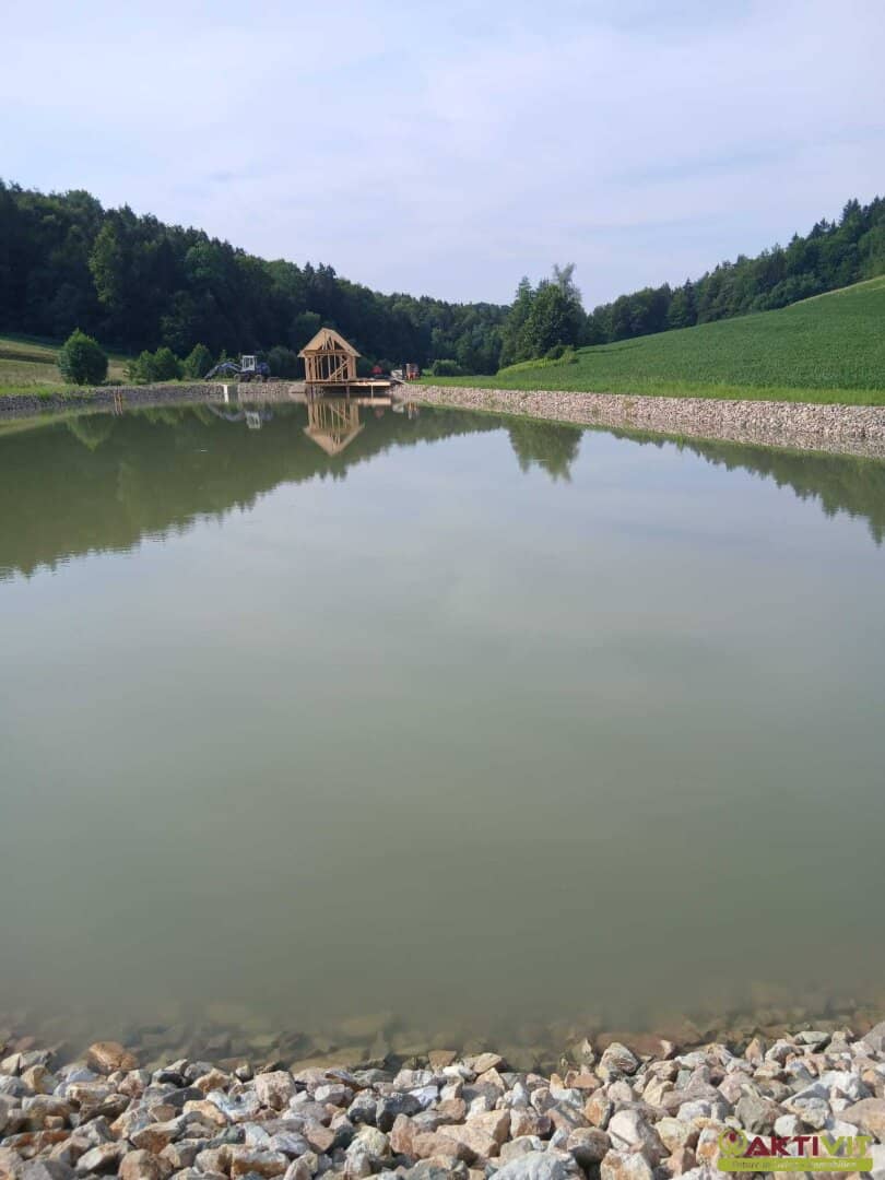 Naturidylle in der Südsteiermark - Teichanlage mit eigener Quelle und Fischerhütte in Vorbereitung