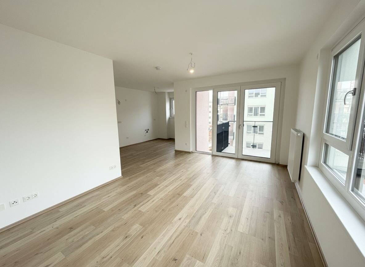 2 room apartment in first occupancy in the residential district ein viertel grün in Wiener Neustadt