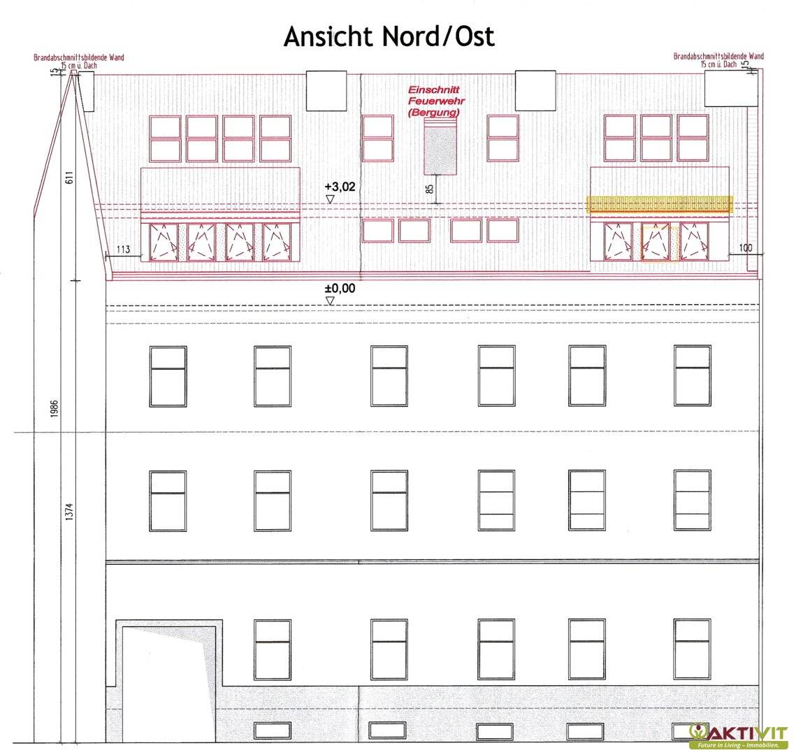 Two unrenovated attic spaces approved for development - Six residential units with around 450 m² of usable floor area - Residential location near Lendplatz