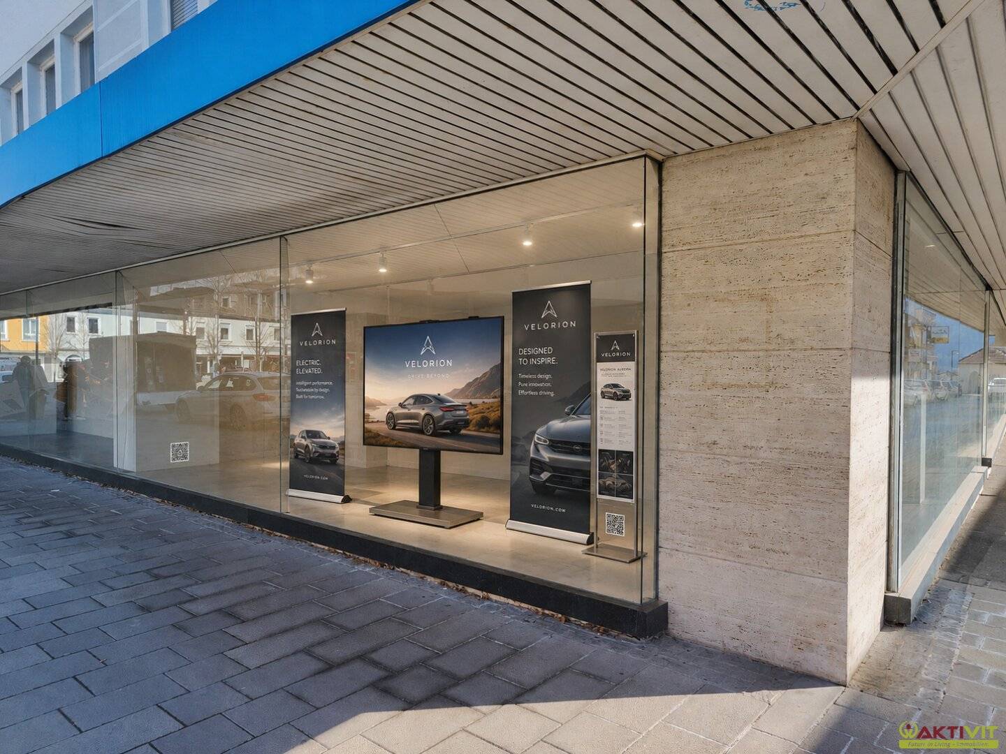 Prime location visibility without prime location rent. The pop up shop window, now benefiting from downtown foot traffic.