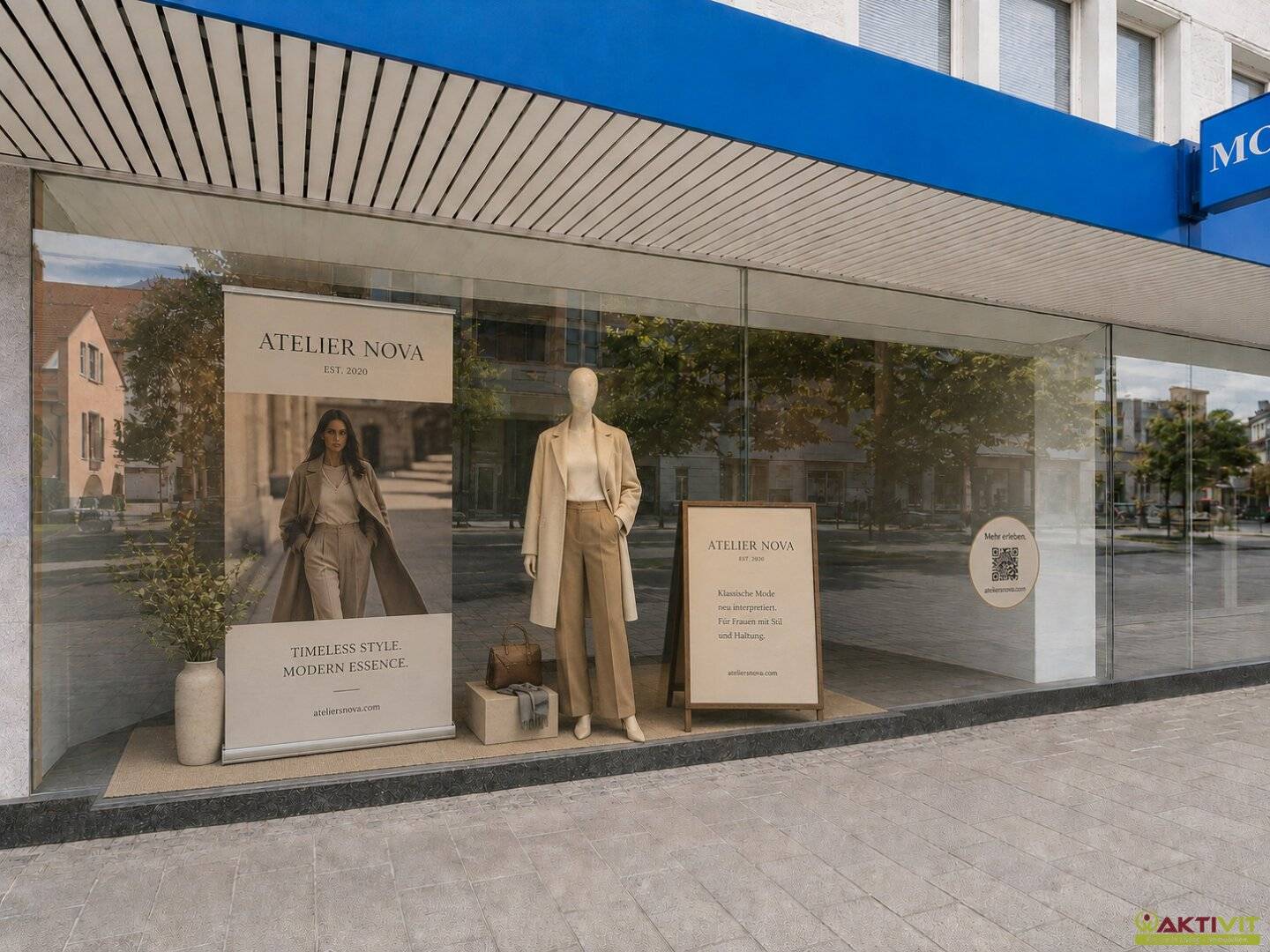 Prime location visibility without prime location rent. The pop up shop window, now benefiting from downtown foot traffic.