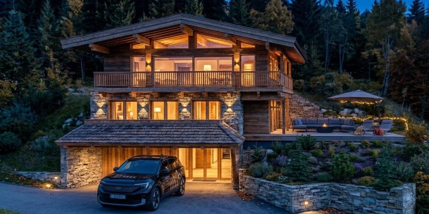 Exclusive new-build chalet with unobstructed eagle's nest view