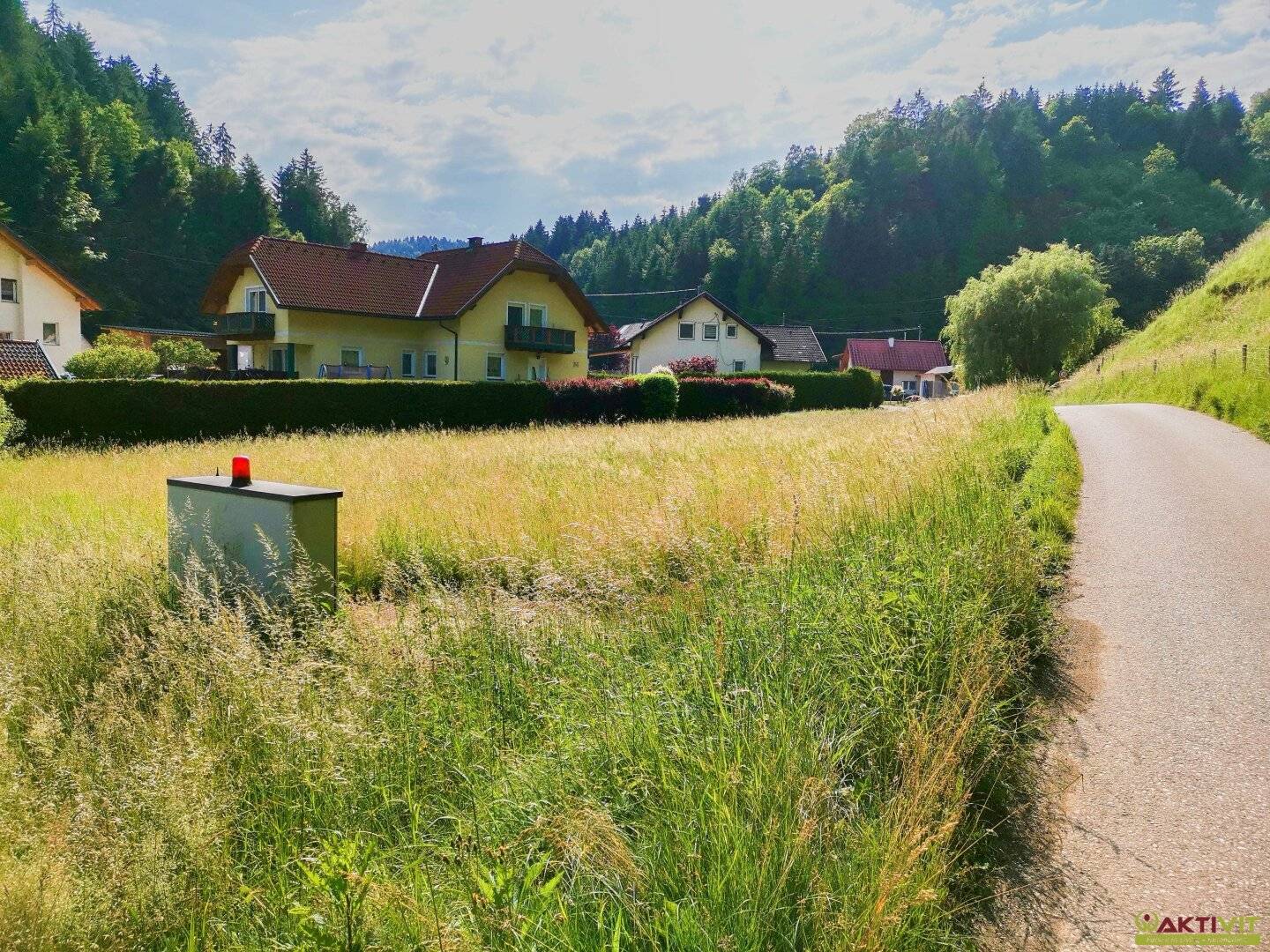 Wohnbau-Grund mit Garten-Anteil. - Ruhelage sehr nah bei der Koralmbahn. - Leben im Grünen.