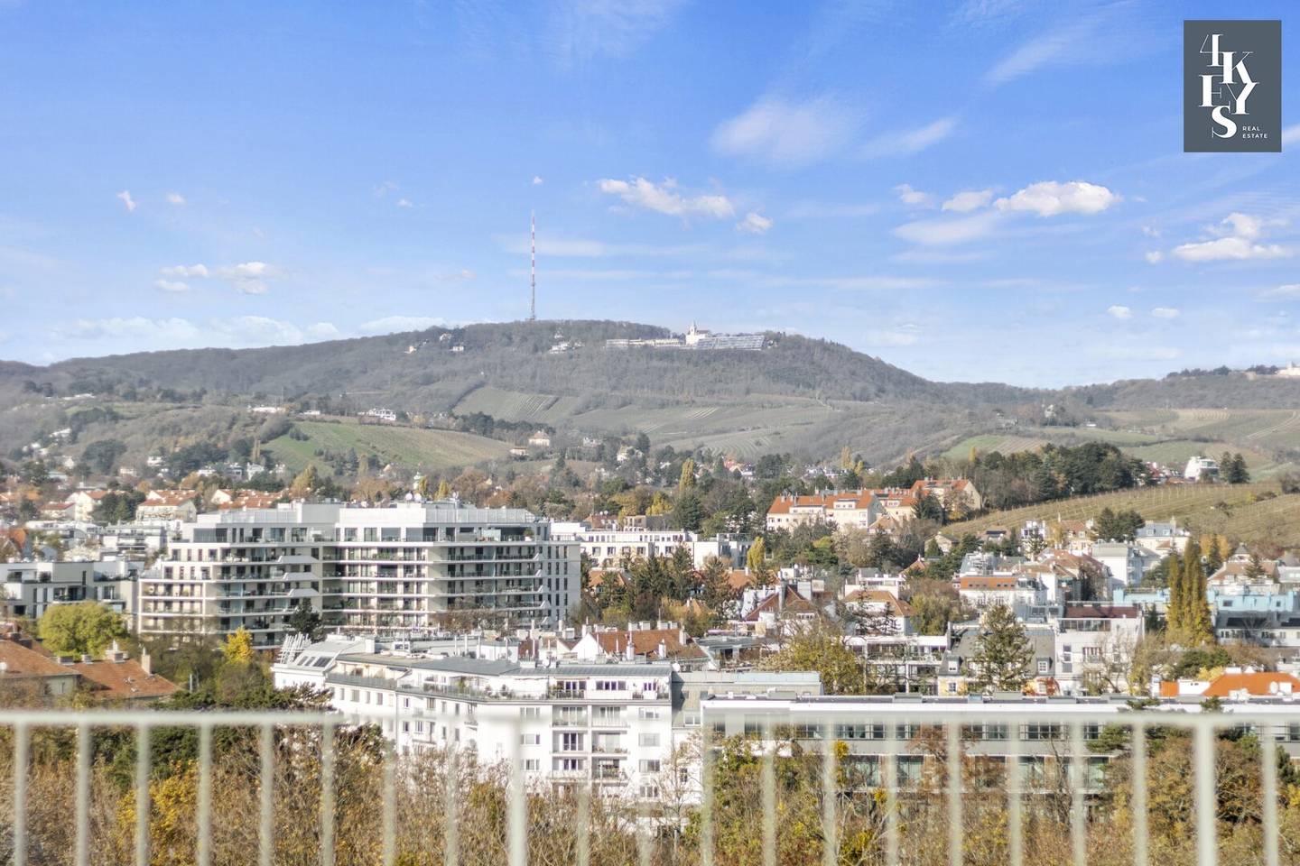 Exklusive Dachgeschosswohnung mit 360-Grad-Panoramablick in Oberdöbling