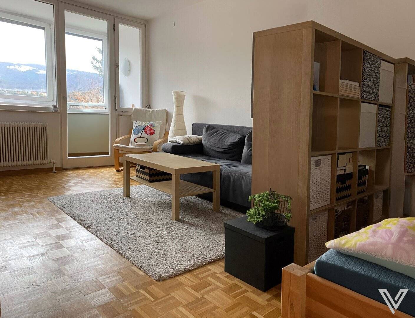 Top Location Salzburg South / Herrnau: 1-room apartment with loggia for sale