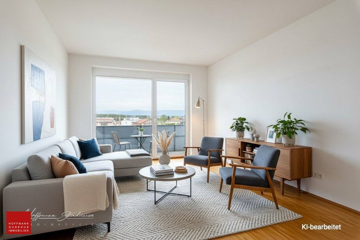 MODERNE 2-ZIMMER-WOHNUNG MIT BALKON UND FERNSICHT