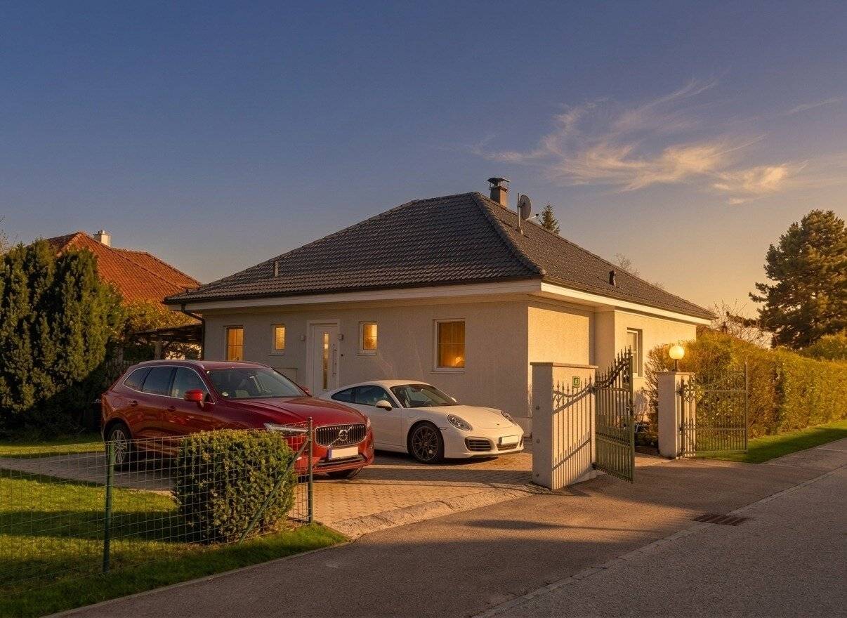 Sunny side up: Light filled, open plan bungalow 38 minutes from Vienna