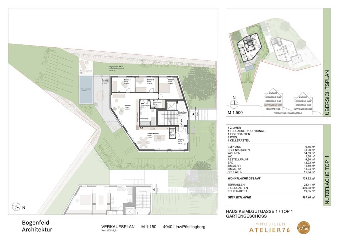 DAS KEIML am Auberg: Premium-Wohnen am Auberg - Exklusive Eigentumswohnungen über den Dächern von Linz!