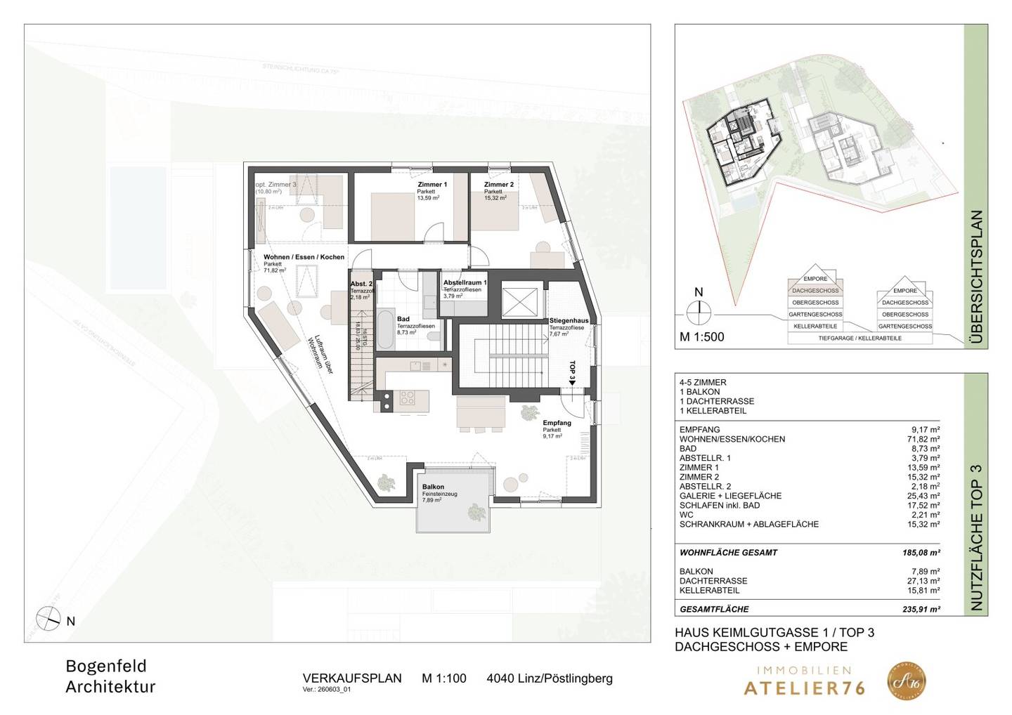 DAS KEIML at Auberg: Premium living at Auberg - Exclusive condominiums over the rooftops of Linz