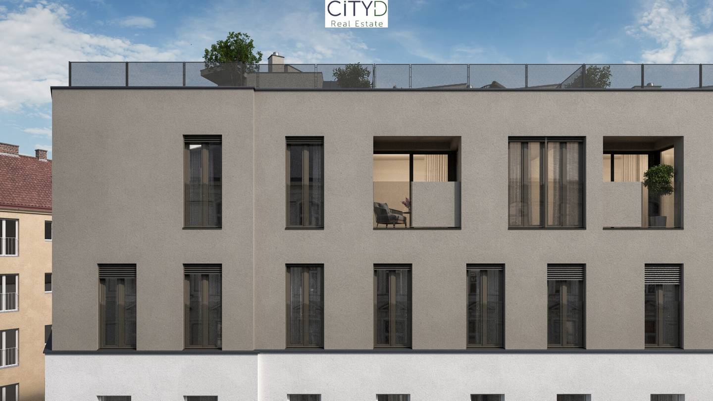 LIVING AT AUGARTEN Exclusive 3 room attic apartment with loggia and large roof terrace