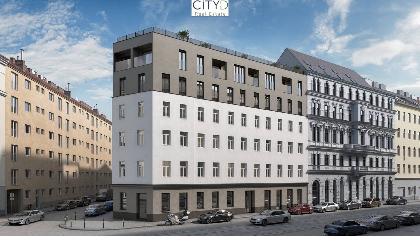 LIVING AT AUGARTEN Exclusive 3 room attic apartment with loggia and large roof terrace
