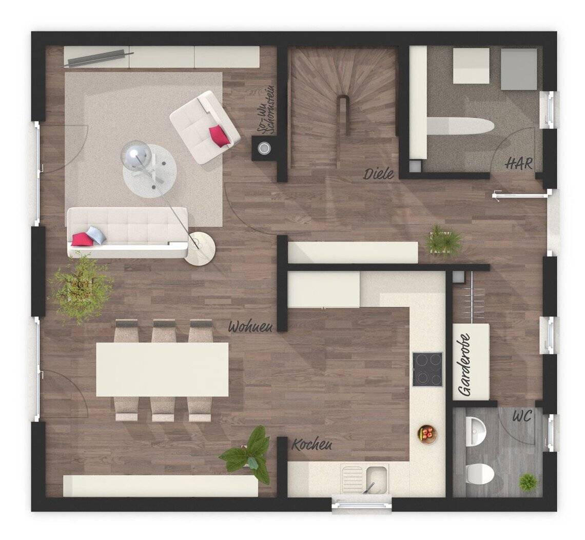 Nebelfrei Wohnen im eigenen Haus - RAUMWUNDER 114 - HAUS 2