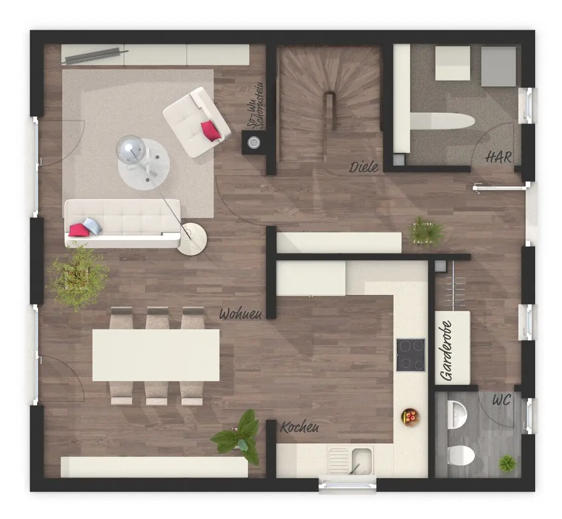 Fog-free living in your own house - RAUMWUNDER 114 - House 1