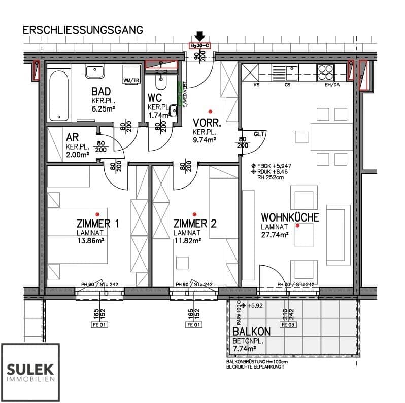 Erstbezug Wohnung Südterrasse Stellplätze