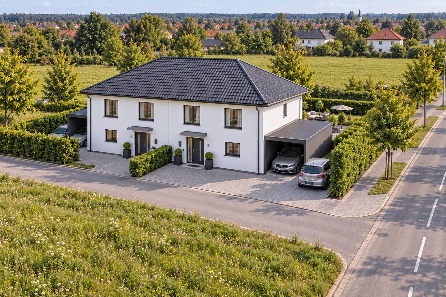 Top-Doppelhaushälfte 5,5 Zimmer und großer Garten